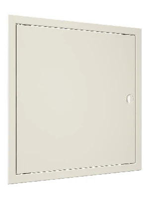 Люк-дверца ревизионная с ручкой, из ABS пластика 418х418 и с фланцем 396х396 , цвет Слоновая кость