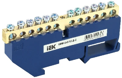 Шина нулевая на DIN-изолятор ШНИ-6х9-12-Д-С IEK YNN10-69-12D-K07