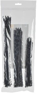 Набор хомутов 3,6х200, 3,6х250, 3,6х300 чер. (75шт/упак) IEK UNH35-N04-075