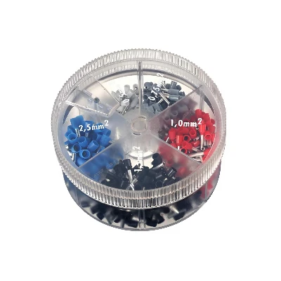 Контейнер наконечников-гильз с изолированным      фланцем 0.50 кв.мм.белый DKC 2ARTD10050