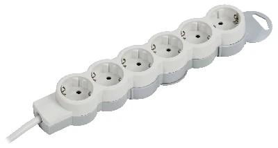 STANDARD Удлинитель У06 6 мест 2P+PE 1,5м 3х1,5мм2 16А белый IEK