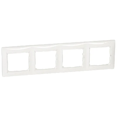 VALENA Рамка 4 поста горизонтальная белая Legrand 774454
