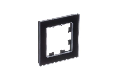ATLASDESIGN NATURE 1-постовая РАМКА, НАТУРАЛЬНОЕ СТЕКЛО, ЧЕРНЫЙ Systeme Electric ATN361001