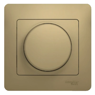 GLOSSA Диммер поворотный в сборе 300Вт титан Systeme Electric GSL000434