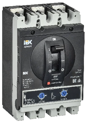 ARMAT Автоматический выключатель в литом корпусе 3P типоразмер G 50кА 200А расцепитель термомагнитный регулируемый IEK AR-MCCB-3G-050-0200A-ATUC