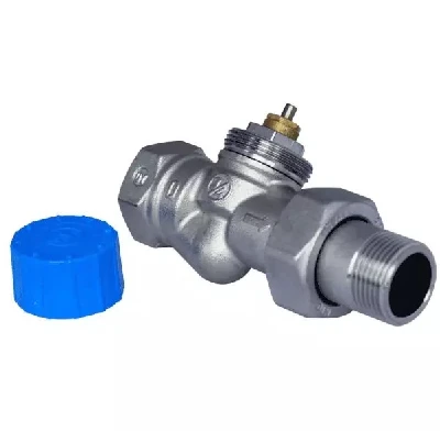 Угловой термостатический клапан 3/4' (подключение термостатической головки - резьба 30х1,5мм). Увеличенный проход для размера 3/4'.