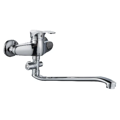 Смеситель для ванны шаровый с изливом S-40 переключателем душа