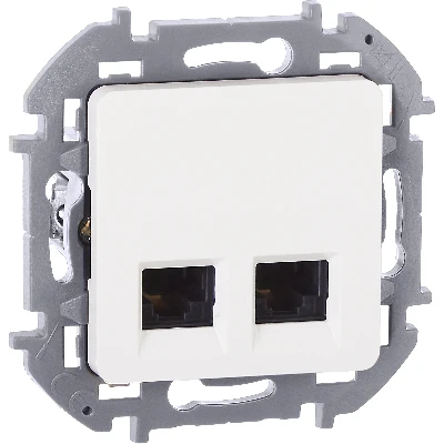 INSPIRIA розетка двойная RJ 45  категория 5e  UTP белый Legrand 673835