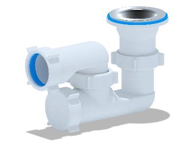 Сифон для душевого поддона АНИ 1 1/2' х 40 регулируемый АНИ пласт E210