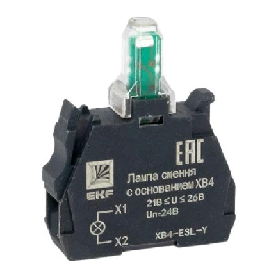 Лампа сменная c основанием XB4 желтая 24В PROxima EKF XB4-ESL-Y