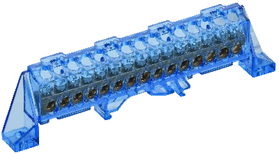 TEKFOR Шина N ноль в комбинированном DIN-изоляторе Стойка 6х9-15-С IEK