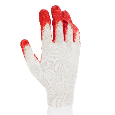 Перчатки трикотажные с натуральным латексным обливом, 13 класс