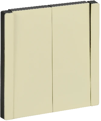 FORTE&PIANO Выключатель 2-клавишный 10А FP805M металл слоновая кость IEK