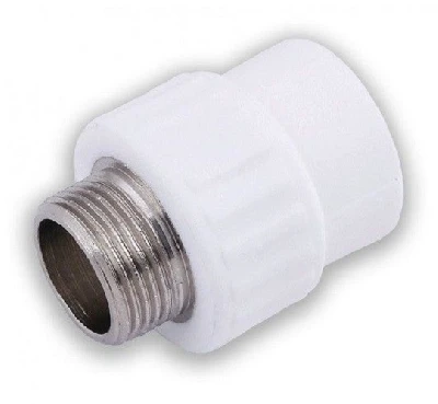 Муфта переходная с наружной резьбой 25 x 3/4' (100/25)  БЕЛАЯ Valfex 10130025-PRO 