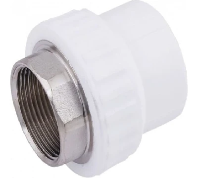 Муфта комбинированная 40 х 1 1/4' ВР под ключ полипропиленовая PPR белая Valfex 10134040