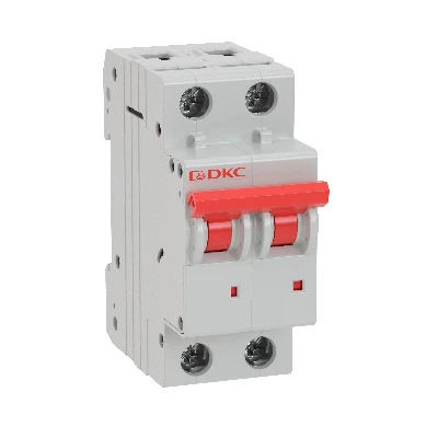 Выключатель автоматический модульный YON MD63 2P 4А C 6kA DKC MD63-2C4-6