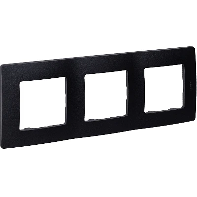 ETIKA Рамка 3 поста антрацит Legrand 672583