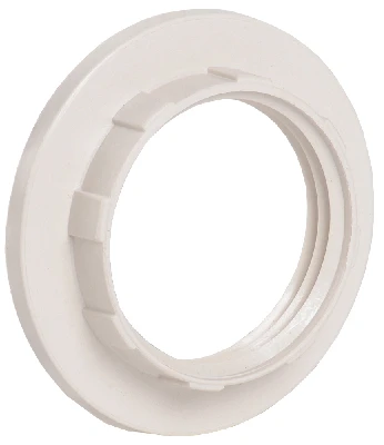 Кольцо абажурное КП14-К02 к патрону Е14 пластик белый (индивидуальный пакет) IEK EKP20-01-02-K01