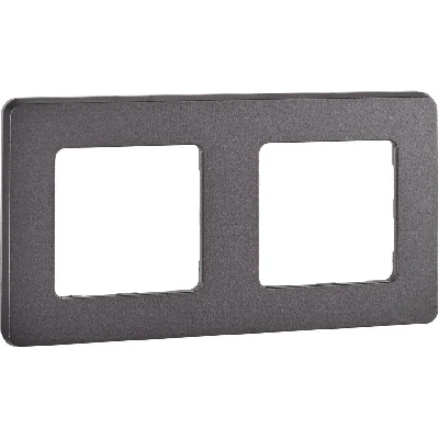 Рамка 2-местная дымчатый INSPIRIA