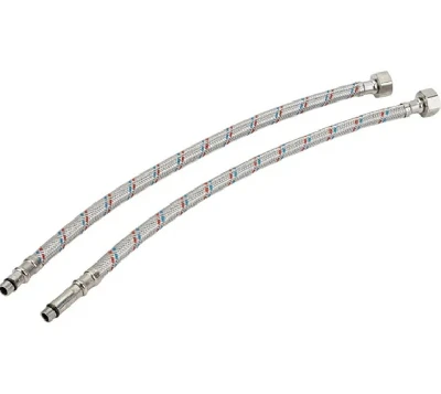 Подводка для смесителей М10х18+М10х35 1/2 40 см нерж сталь пара