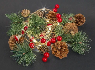 Гирлянда новогодняя светодиодная NGF-D024-01 шишки 2АА Navigator Group 93674 28266