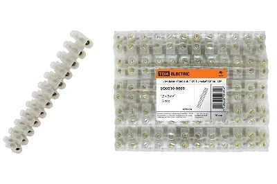 Зажим винтовой ЗВИ-20 1,5-6мм2 12пар TDM