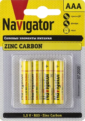 Батарейка NBT-NS-R03-BP4 Navigator Group 94767 17215