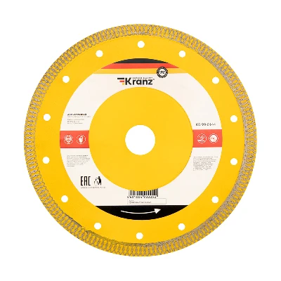 Диск алмазный отрезной ультратонкий 200x25.4/22.2x1.8x10 мм Kranz KR-90-0144