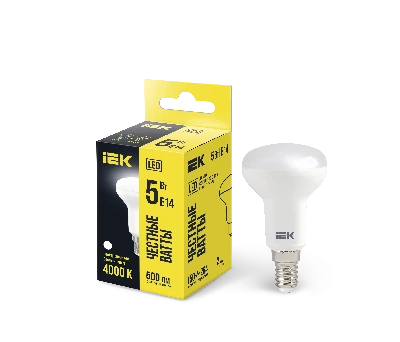 Лампа светодиодная R50 рефлектор 5Вт 230В 4000К E14 IEK LLE-R50-5-230-40-E14