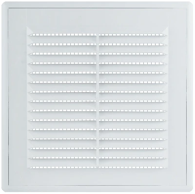 Решетка вентиляционная, пластиковая, 150x150 мм, съемная, с сеткой