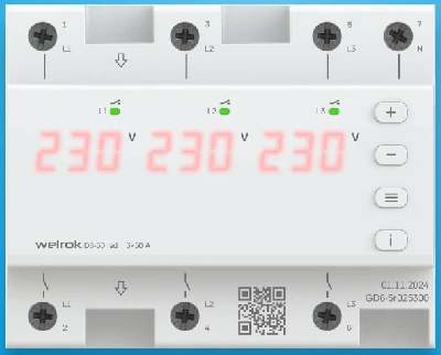 Реле напряжения D6-50 red