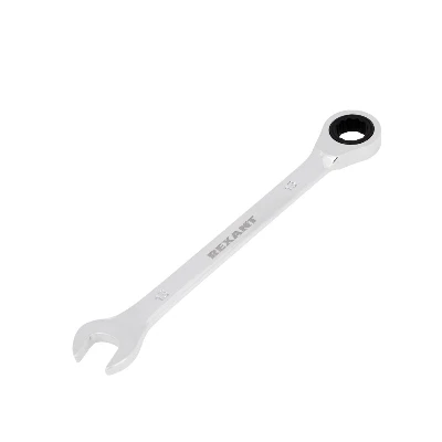 Ключ комбинированный трещоточный 13 мм, CrV, зеркальный хром REXANT 12-5808-1