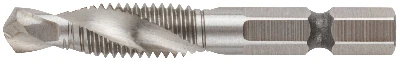 Сверло-Метчик комбинированное метрическое, быстрорежущая (HSS) сталь Р6М5, М8х1.25 мм, 24/58 мм FIT 70905