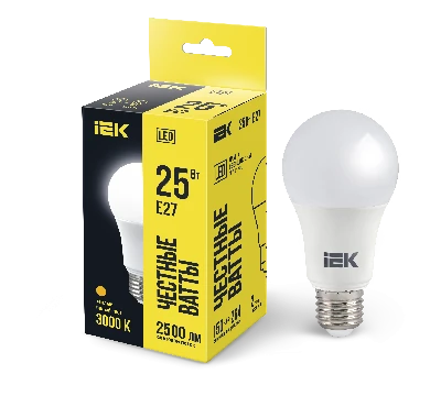 Лампа светодиодная A80 груша 25Вт 230В 3000К E27 IEK LLE-A80-25-230-30-E27