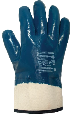 Перчатки защитные на х/б основе с полным нитриловым покрытием с крагой ArmProtect NIT002 р.11