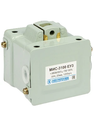 Электромагнит МИС-3100 ЕУ3, 380В, тянущее         исполнение, ПВ 100%, IP20, с жесткими выводами Электротехник ET000776