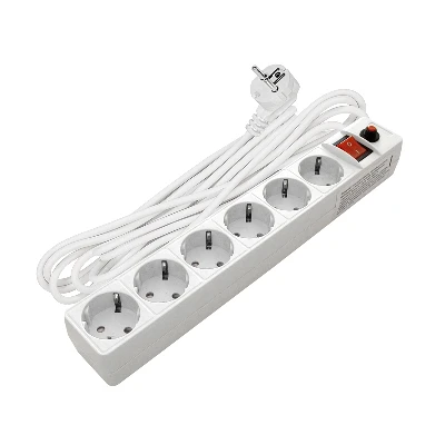 Фильтр сетевой с заземлением ПВС 3-0.75 белый 10м UNIVersal 967U-3010