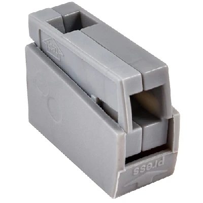 Клемма соединительная  1-контактная Elеctrodeel. Диапазон сечений 0,5-2,5 мм2. Номинальный ток/напряжение: 24А/380В. Для ламп. Electrodeel ED 224-101