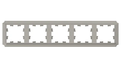 ATLASDESIGN ANTIQUE 5-постовая рамка, универсальная, ШАМПАНЬ Systeme Electric ATN100505