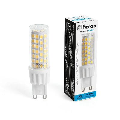 Лампа светодиодная LED 13вт 230в G9 дневной капсульная FERON LB-436 38154