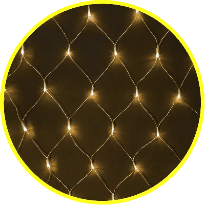 Гирлянда новогодняя светодиодная NGF-N01-156WW-12-1.5x1.5м-230-TR-IP20 Navigator Group 61846 21288