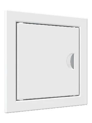 Люк-дверца ревизионный с ручкой, из ABS пластика 122х122 и с фланцем 98х98 EVECS Л1010Р 13371