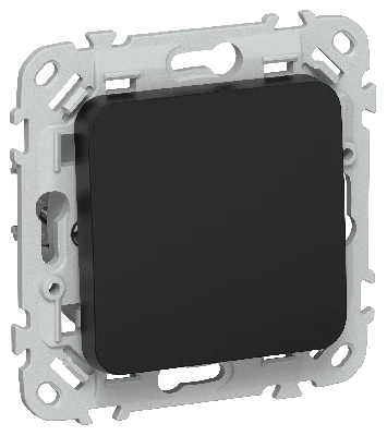 FLITE Выключатель 1-клавишный 10А ВС11-1-0-ФлЧ черный IEK