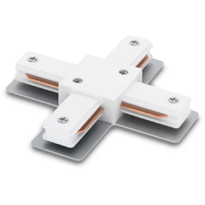 Коннектор X-образный белый для шинопровода FERON LD1002 10330