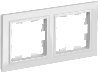 BRITE Рамка 2 поста РУ-2-БрБ белый IEK BR-M22-K01