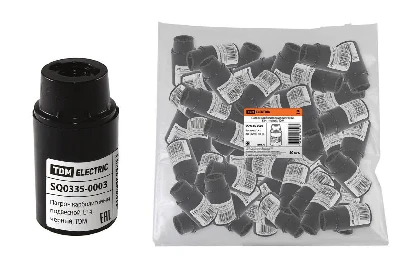 Патрон карболитовый подвесной, E14, черный