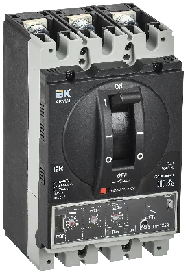 ARMAT Автоматический выключатель в литом корпусе 3P типоразмер A 50кА 125А расцепитель электронный стандартный IEK AR-MCCB-3A-050-0125A-ELSC