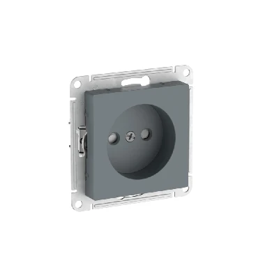 ATLASDESIGN РОЗЕТКА без заземления со шторками, 16А, быстрозажимные клеммы, ГРИФЕЛЬ