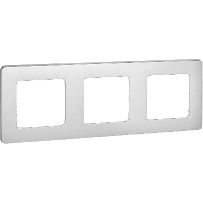 Рамка 3 поста INSPIRIA алюминий Legrand 673952