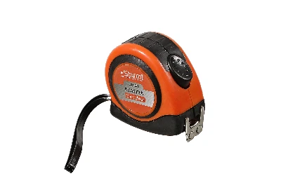 Рулетка с 2-х сторонней шкалой усиленный магнит обрезиненный корпус 2-ой зацеп 5м X 25мм